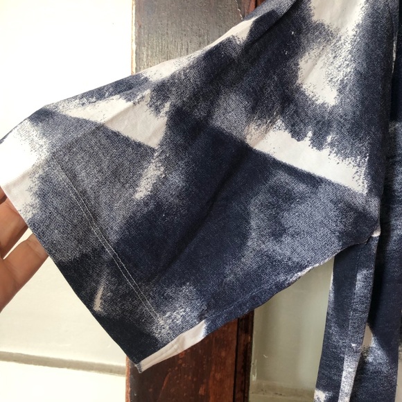 Kin by John Lewis Cotton Pullover Tunic Abstract Print Oversized Lagenlook M/L - Picture 5 of 11